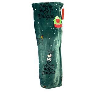 NEW Peanuts Velvetloft Throw Blanket by Berkshire 60” x 70”  SNOOPY Christmas Bl